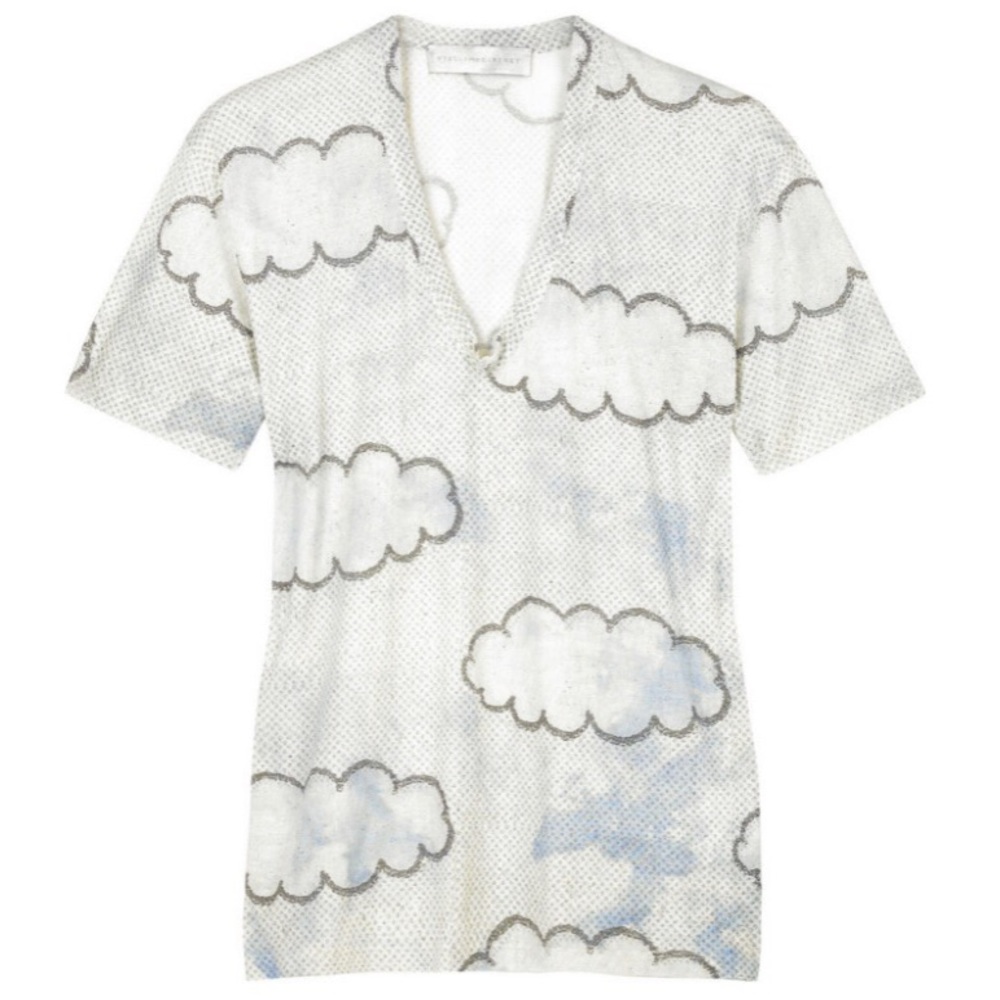 Stella McCartney organic cloud print shirt small